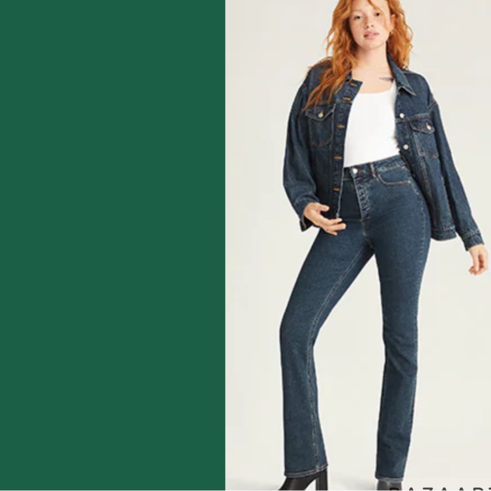 Mid Rise Boot Cut Jeans